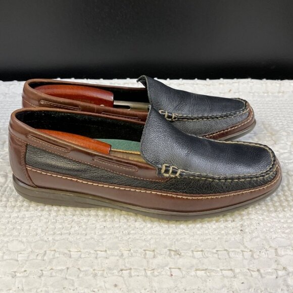 Johnston & Murphy Men\'s Black/Brown Shoes/Loafers Sz 9.5M SKU 4967
